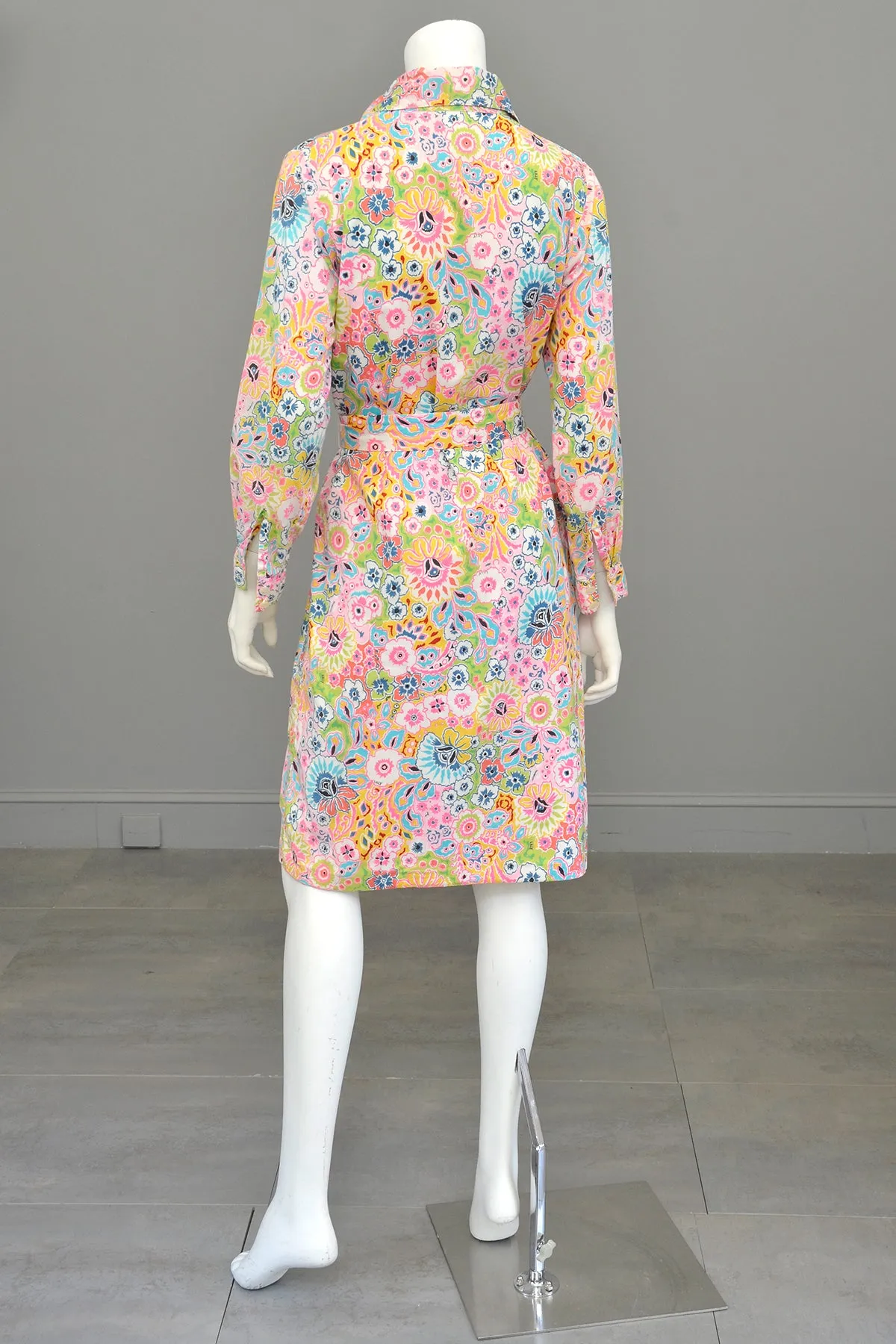 1960s Vintage Lilly Pulitzer Floral Print Button Down Dress | The Lilly Dress