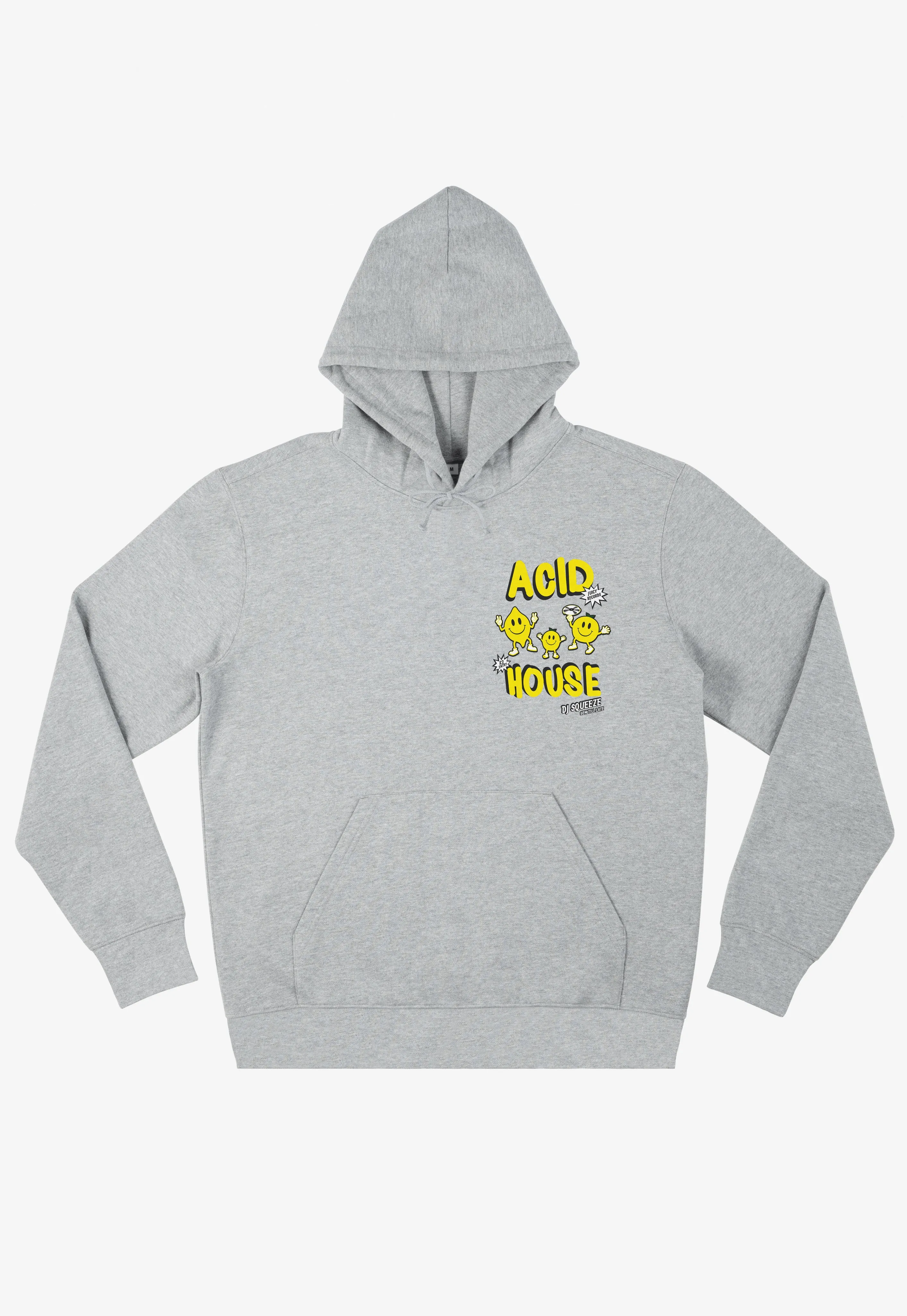 Acid House Graphic Hoodie in Grey