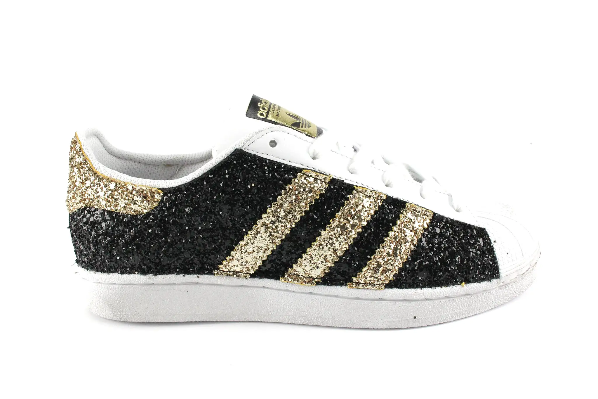 Adidas Superstar Total Glitter Gold&Black