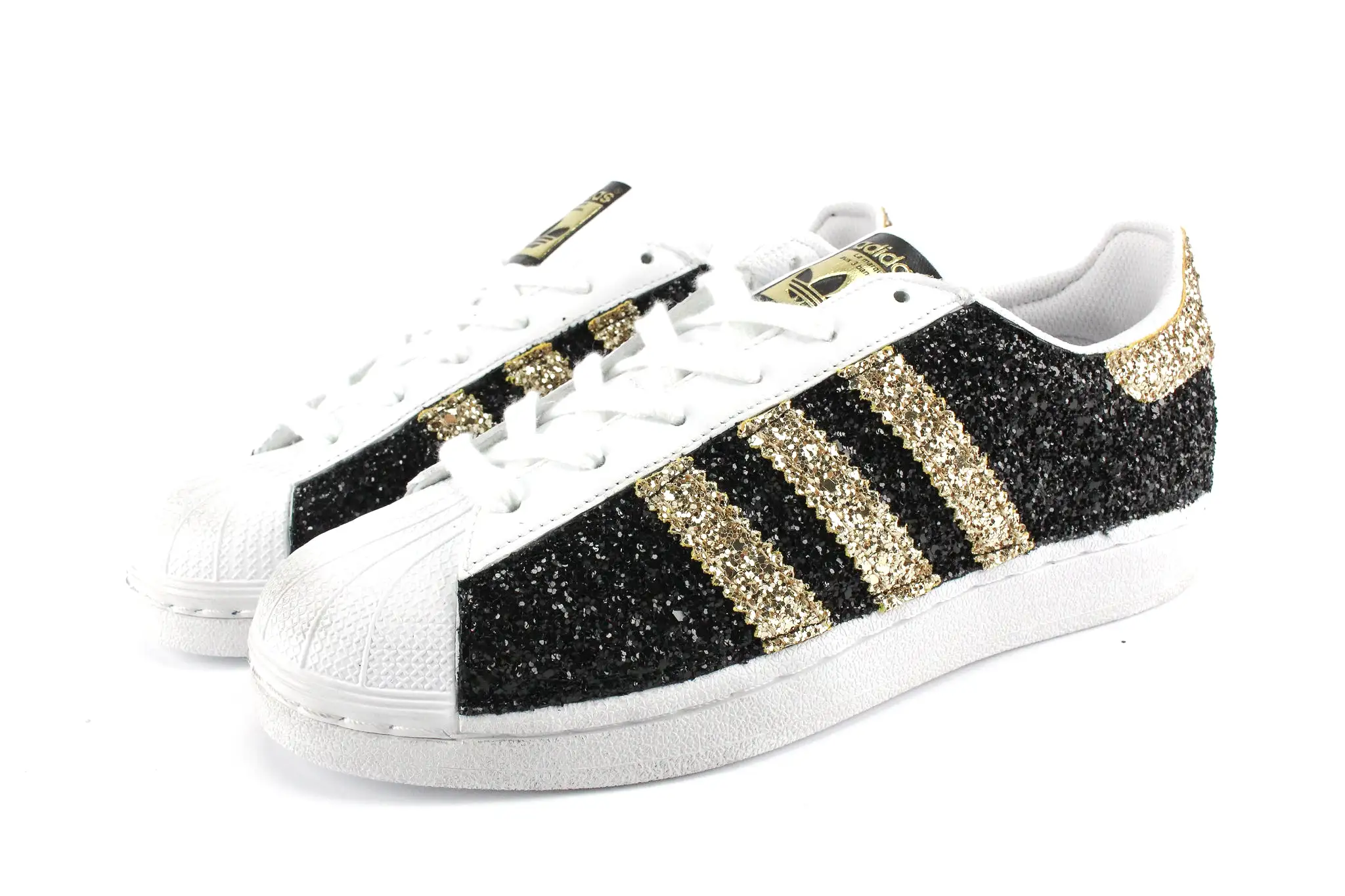 Adidas Superstar Total Glitter Gold&Black