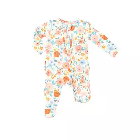 Angel Dear - Flower Cart Ruffle Zipper Footie