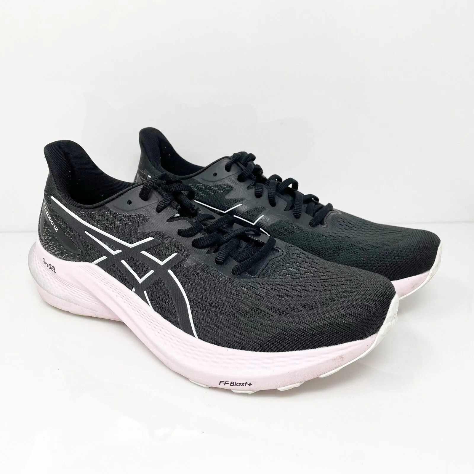 Asics Womens GT-2000 12 1012B506 Black Running Shoes Sneakers Size 11