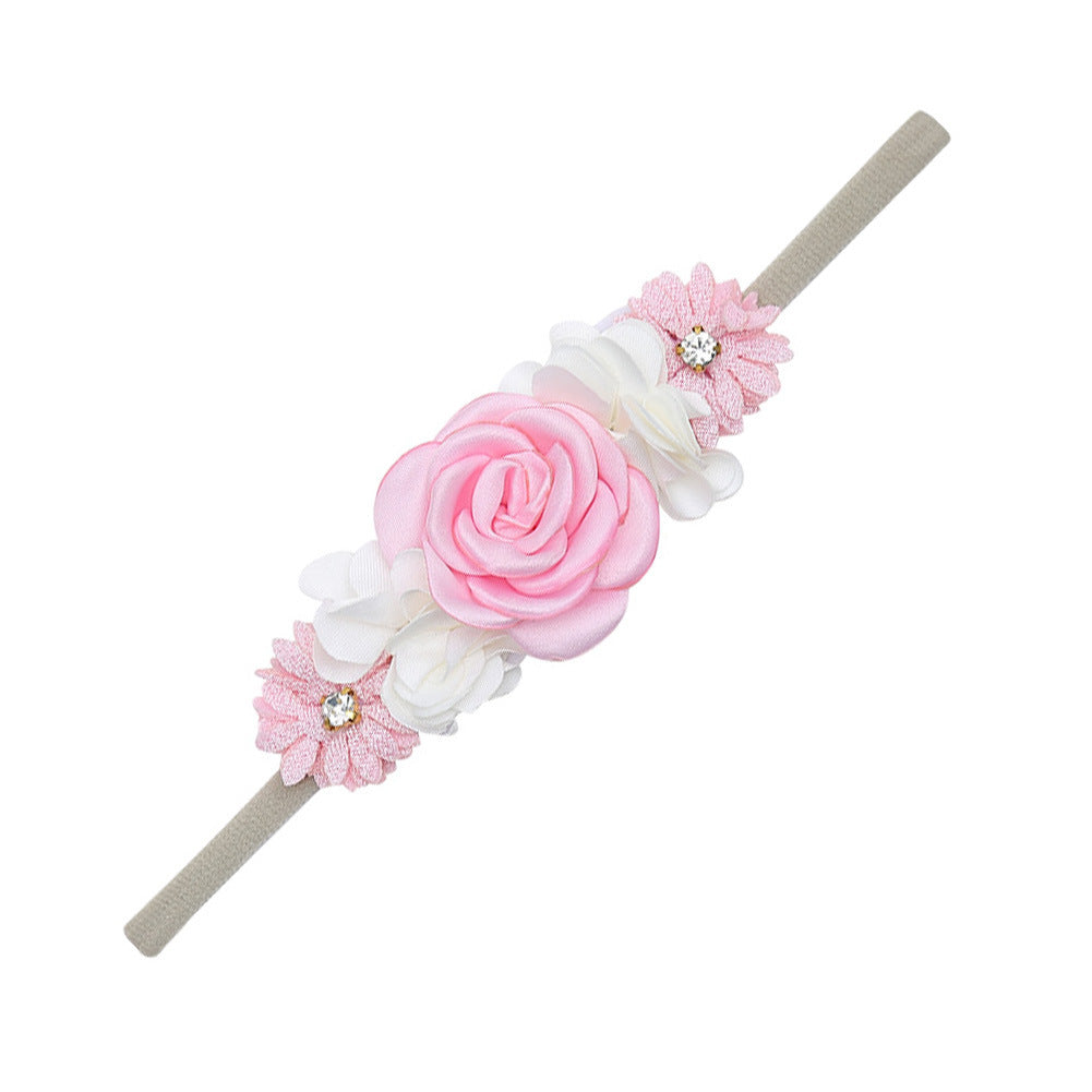 Baby Girl Flower Crown Headpiece #19