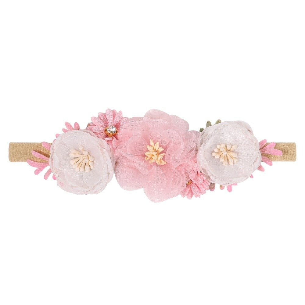 Baby Girl Flower Crown Headpiece #6