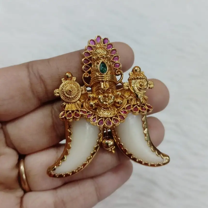 Beautiful Gold Finish Balaji Pendant for Women -TREND001BP