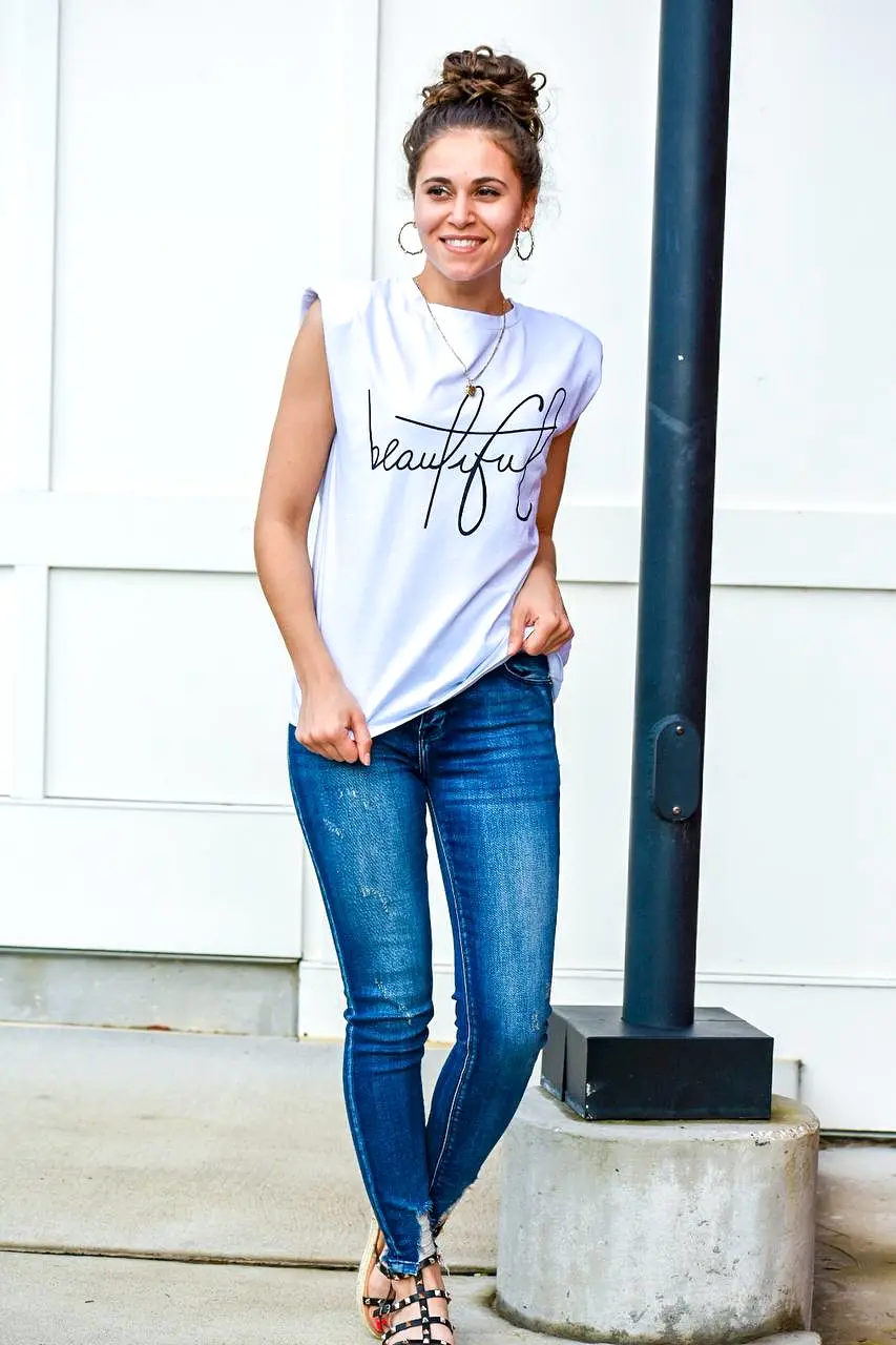 Beautiful Padded Graphic Tank Top