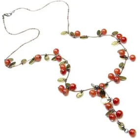 Beautiful Red cherries Necklace Pendant Jewelry For women Women Necklace SM6