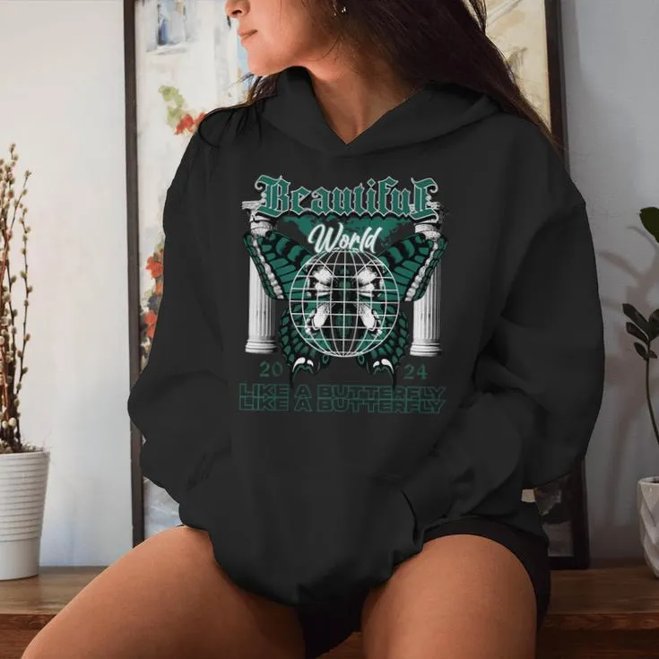 Beautiful World Oxidized Green 4S Matching For Women Women Hoodie