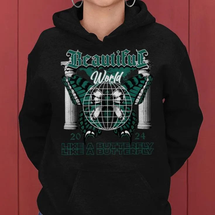 Beautiful World Oxidized Green 4S Matching For Women Women Hoodie