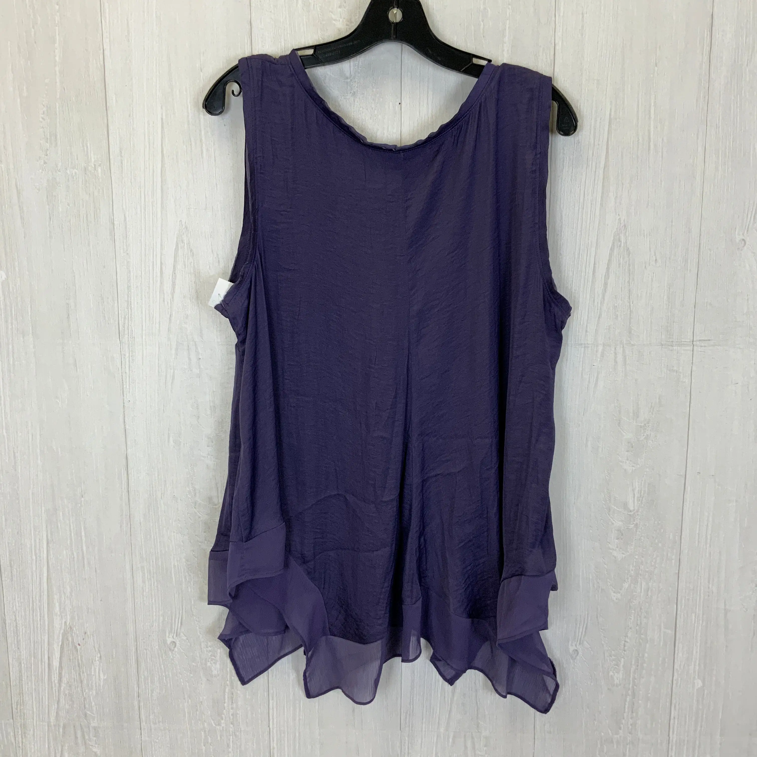 Blouse Sleeveless By Simply Vera  Size: 1x