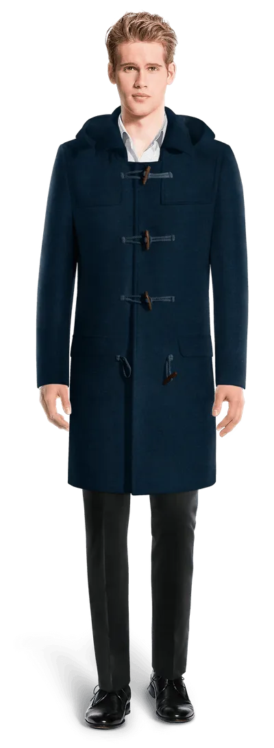 Blue Long Toggle coat