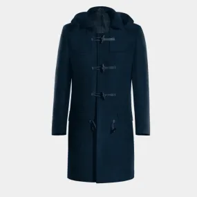 Blue Long Toggle coat