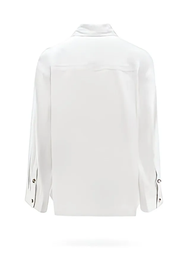 BOTTEGA VENETA  |Silk Street Style Long Sleeves Plain Cotton Shirts