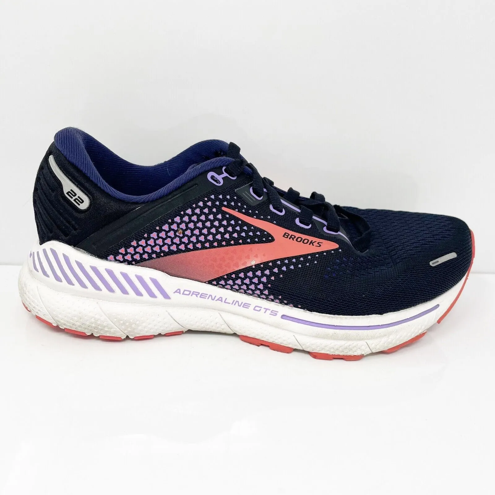 Brooks Womens Adrenaline GTS 22 1203531D080 Blue Running Shoes Sneakers Size 6 D