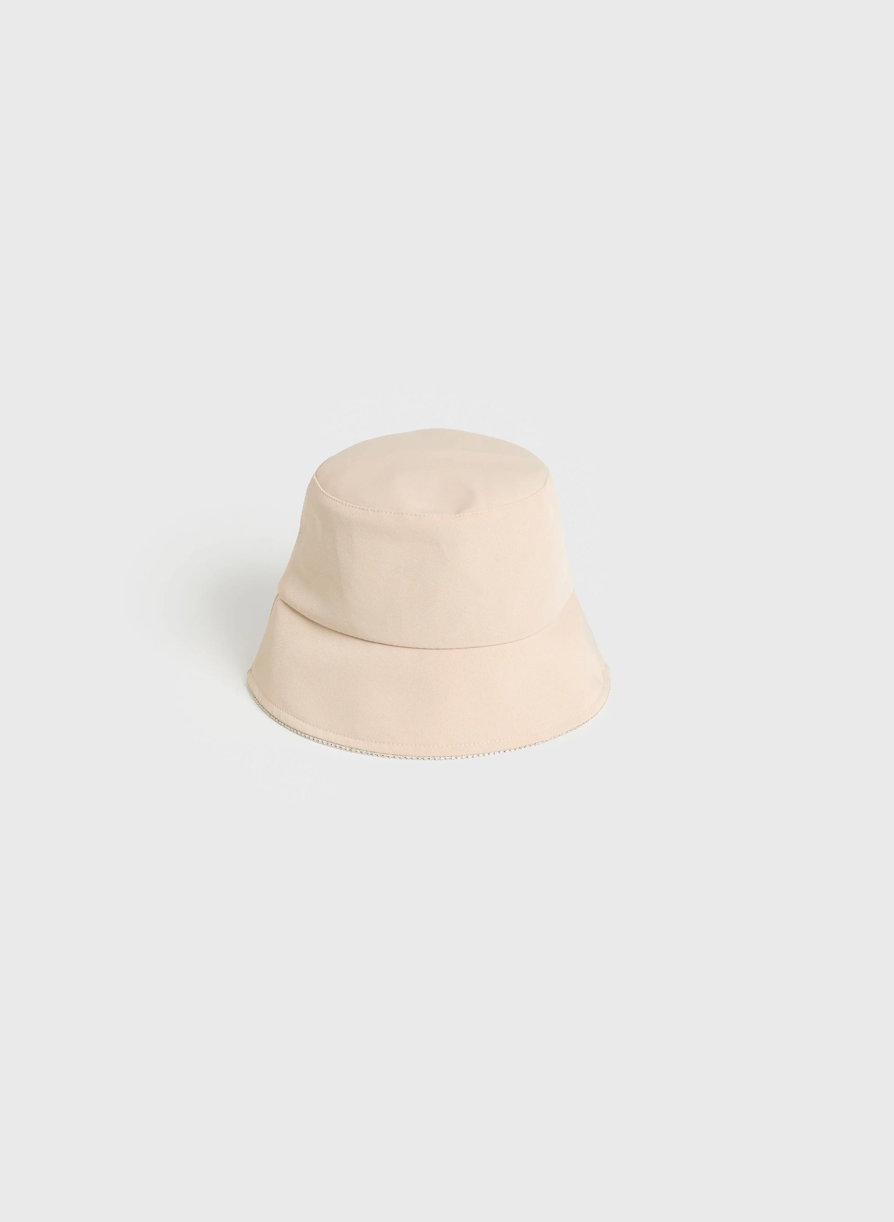 Bucket Hat With Embellished Border