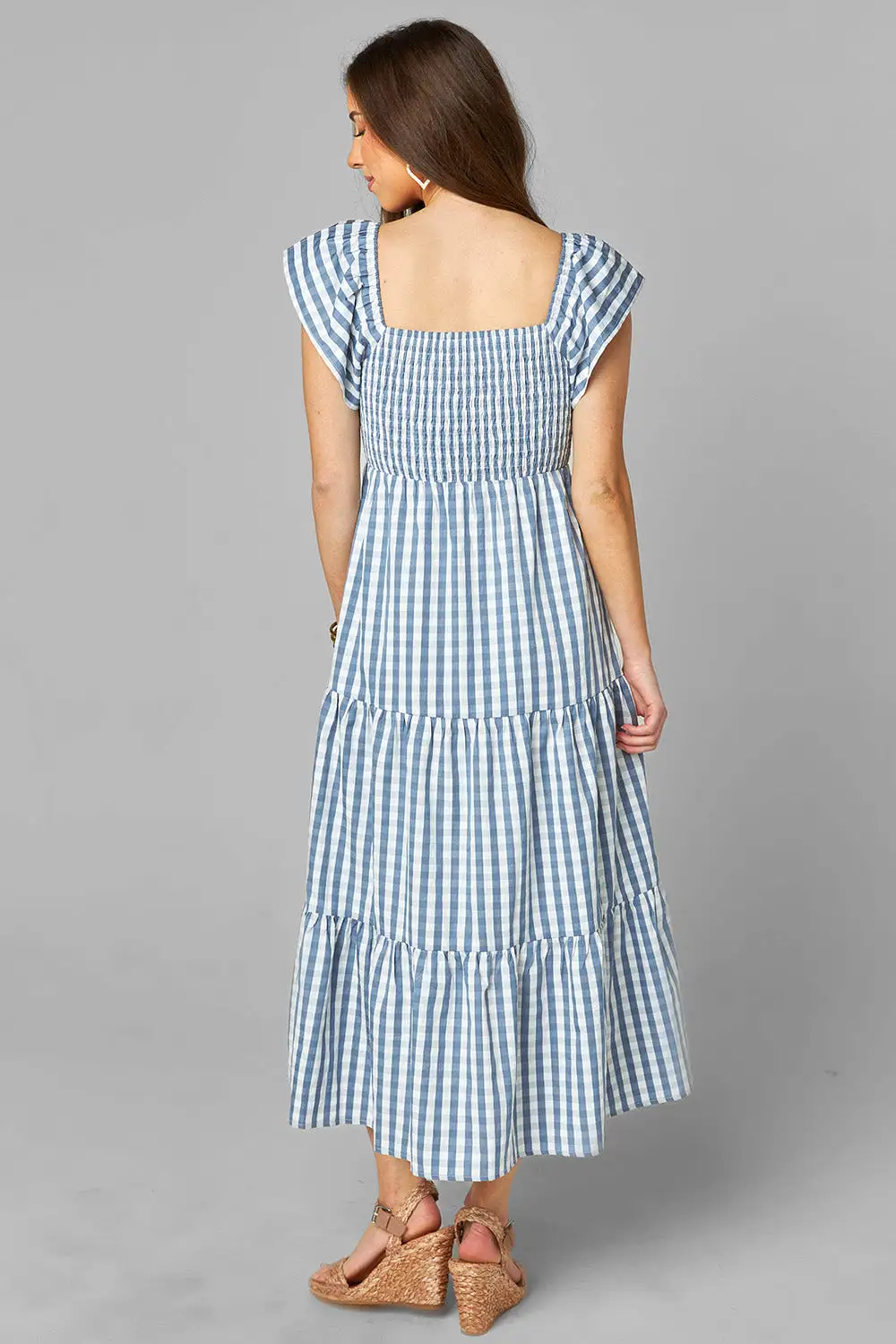 Buddy Love Brynn Blue Checker Dress