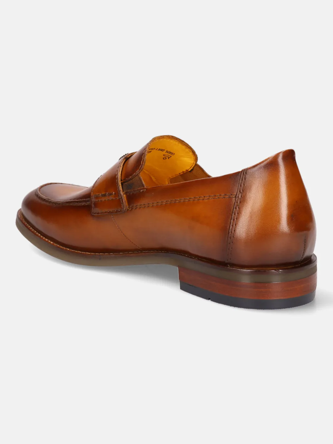 bugatti Yellow Premium Leather Loafers