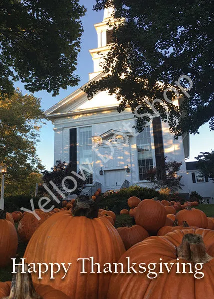 Church Pumpkins Card