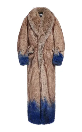 Coperni Dip-Dyed Vegan Fur Coat