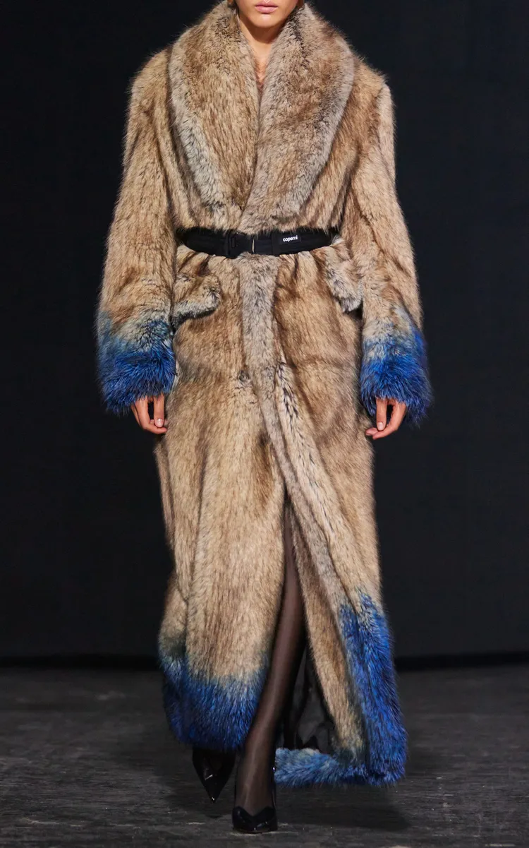 Coperni Dip-Dyed Vegan Fur Coat