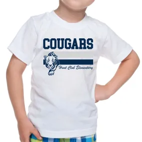 Cougars Stripe with Cougar- Hunt Club Elementary