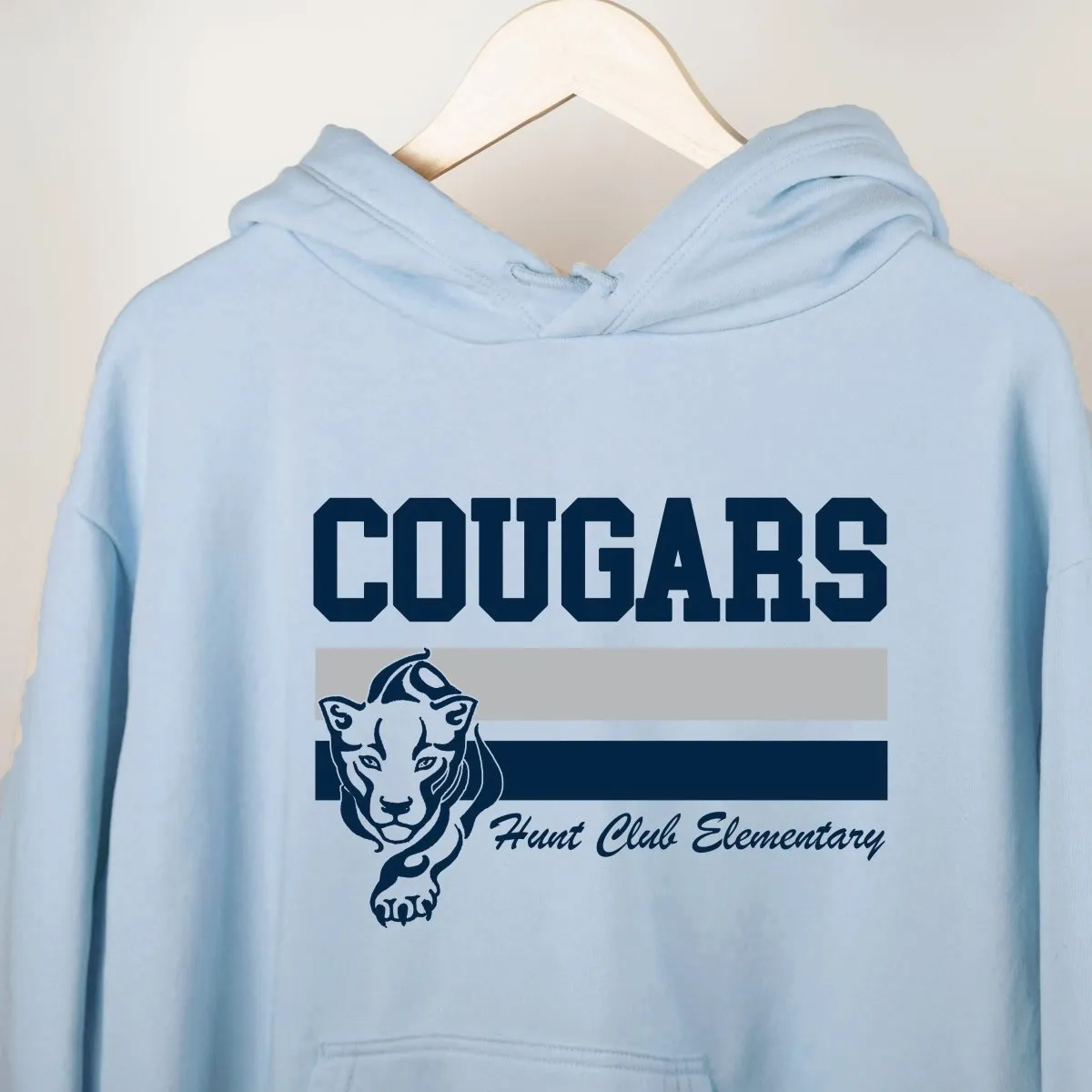 Cougars Stripe with Cougar- Hunt Club Elementary