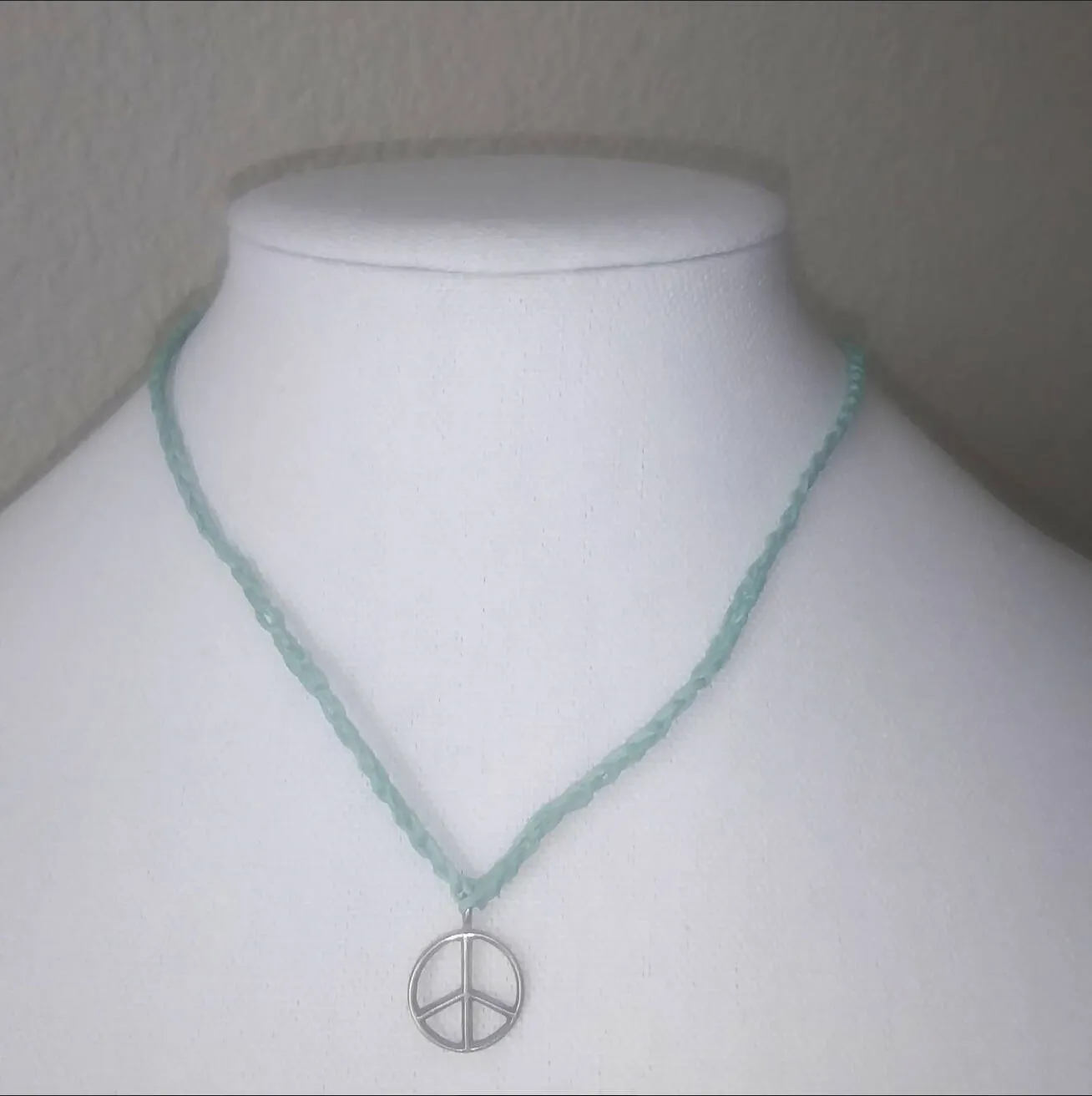 Creations by Jennie J Malloy - Green Peace Necklace