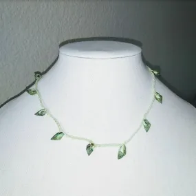 Creations by Jennie J Malloy - Green Shell Necklace