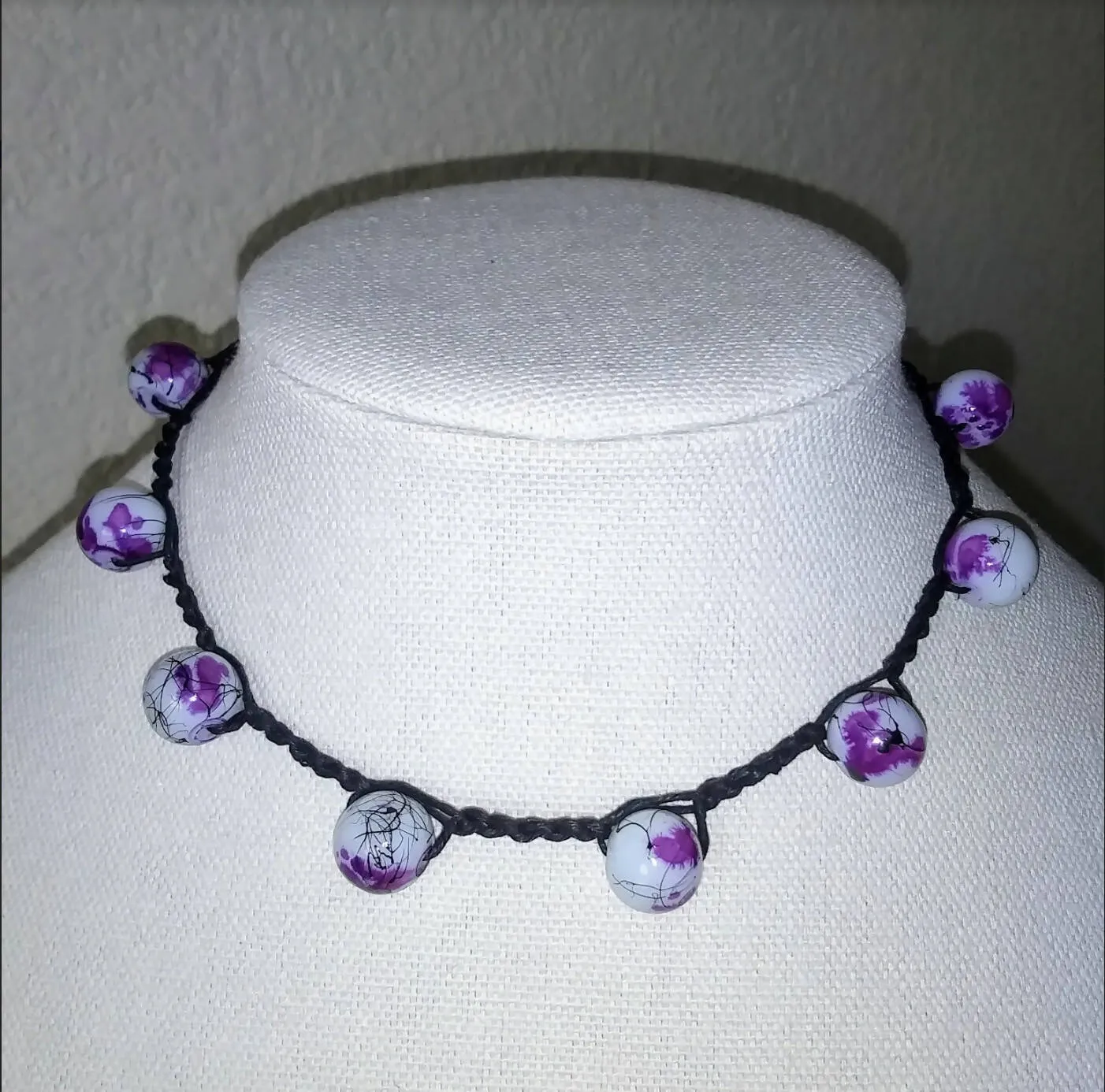 Creations by Jennie J Malloy - Jacaranda Dream Choker