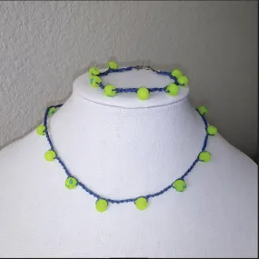 Creations by Jennie J Malloy - Paper Lantern Necklace/Bracelet Set