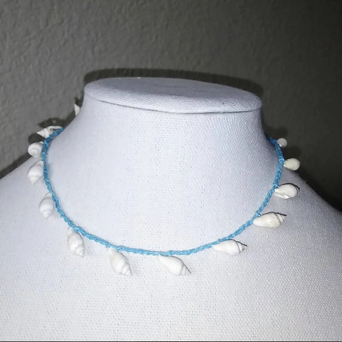 Creations by Jennie J Malloy - Small White Cone Shell Choker