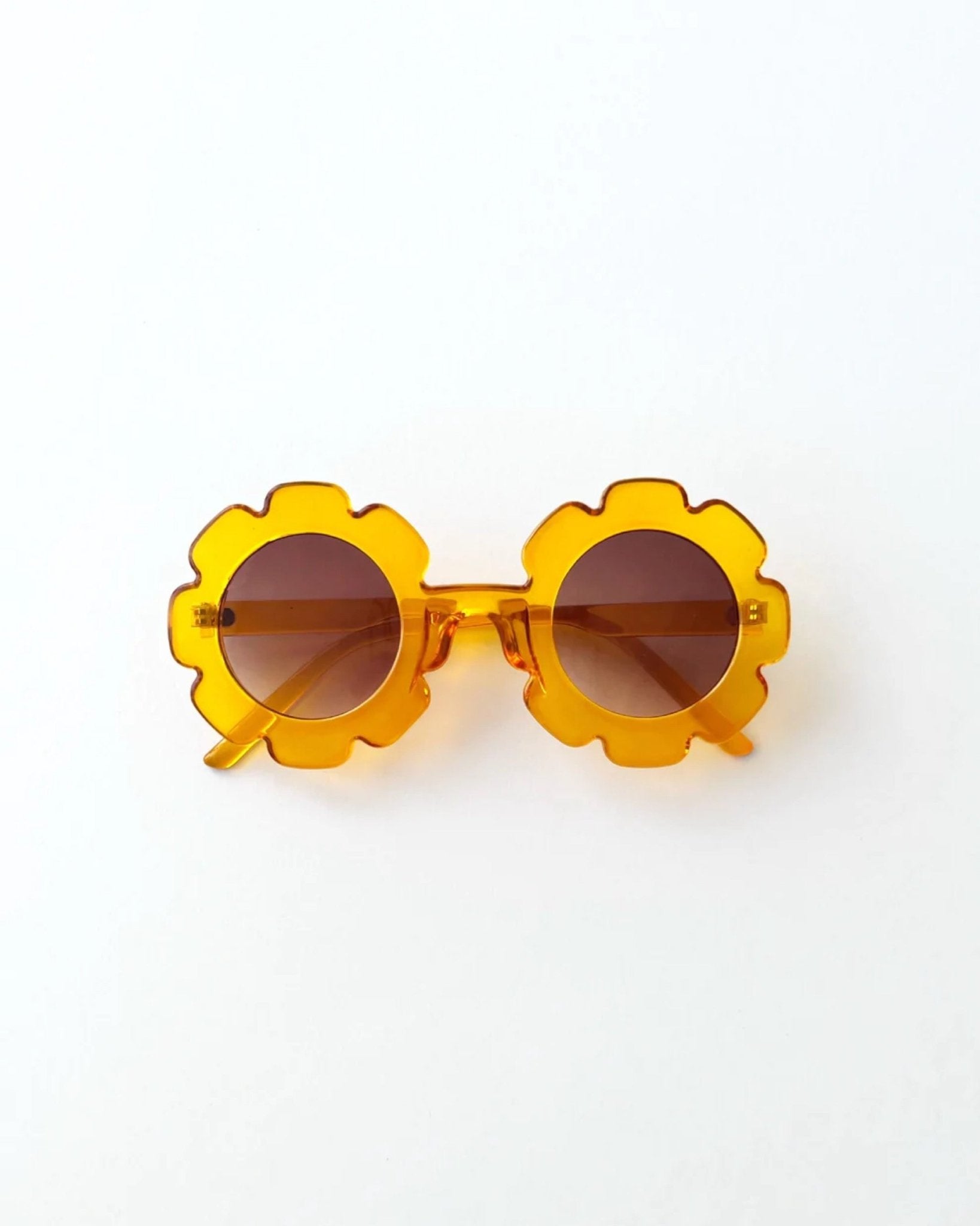 Flower Sunglasses | Jelly Mustard