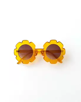 Flower Sunglasses | Jelly Mustard