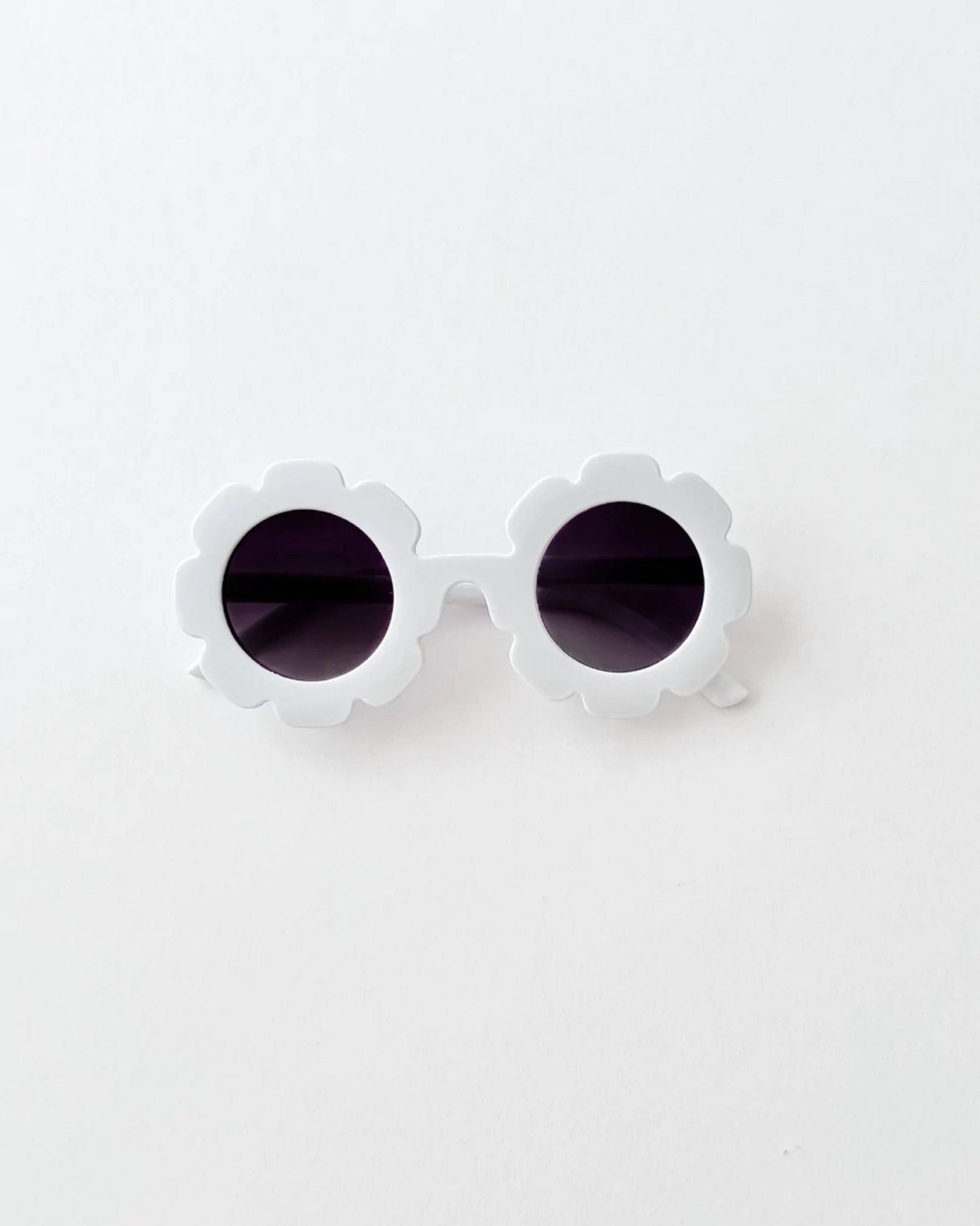 Flower Sunglasses | White