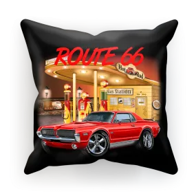 Gas Station Mercury Cougar Sublimation Cushion Cover