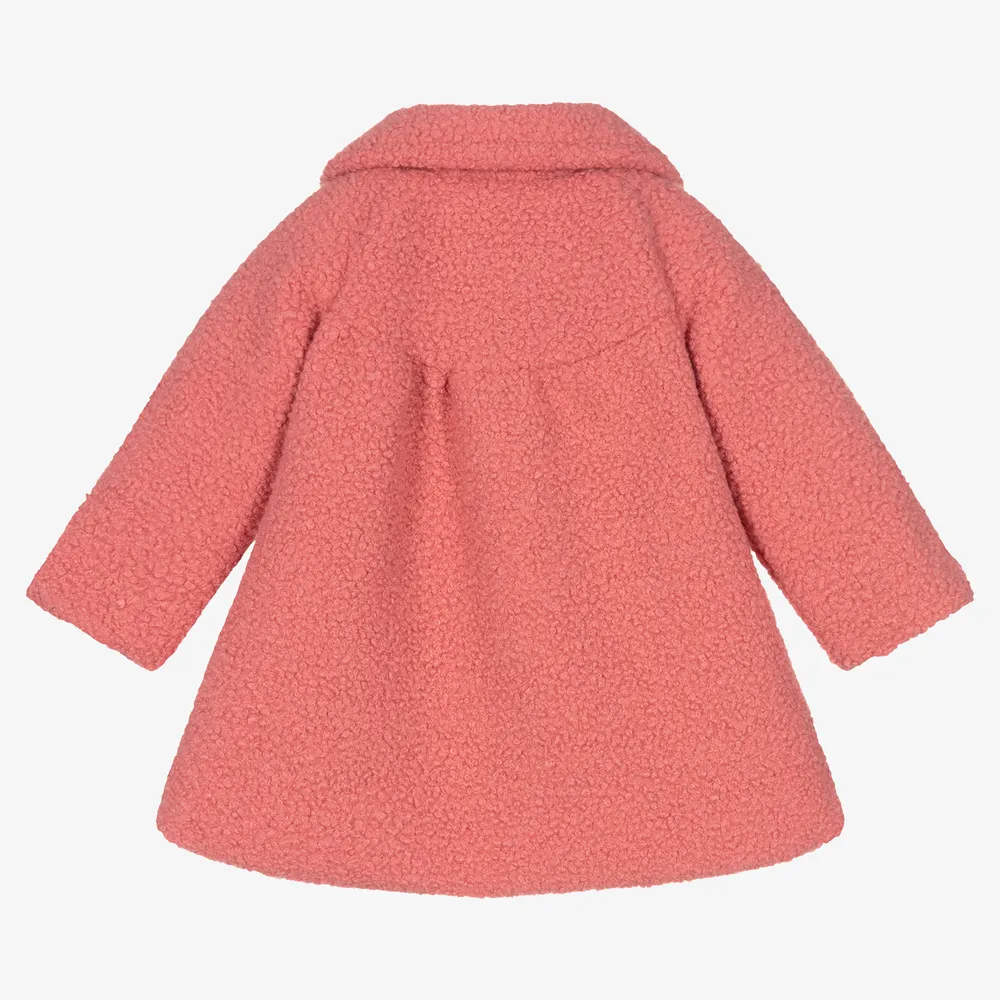 Girls Pink Fleece Coat