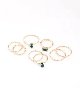 Gold Fine Baguette Ring Pack