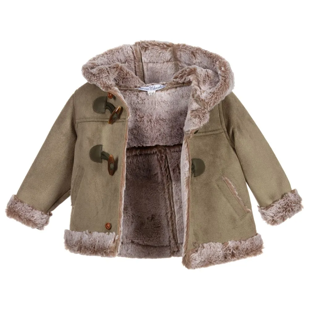 Green Duffle Baby Coat