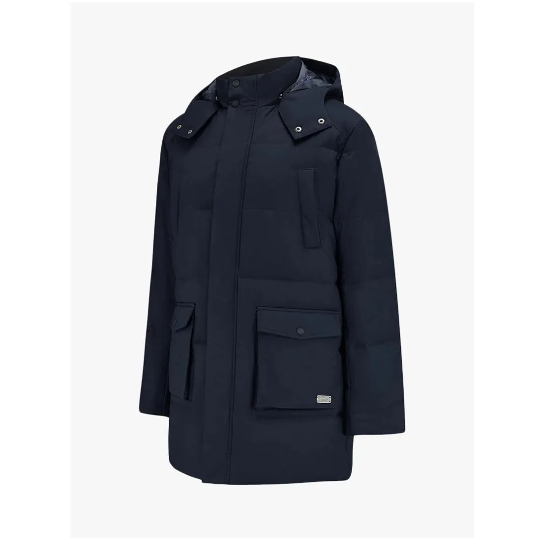 Guards London Stonehouse Recycled Duck Down Coat Navy