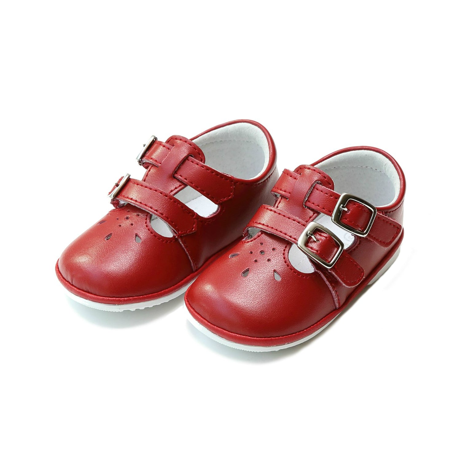 Hattie Double Buckle Leather Mary Jane (Baby)