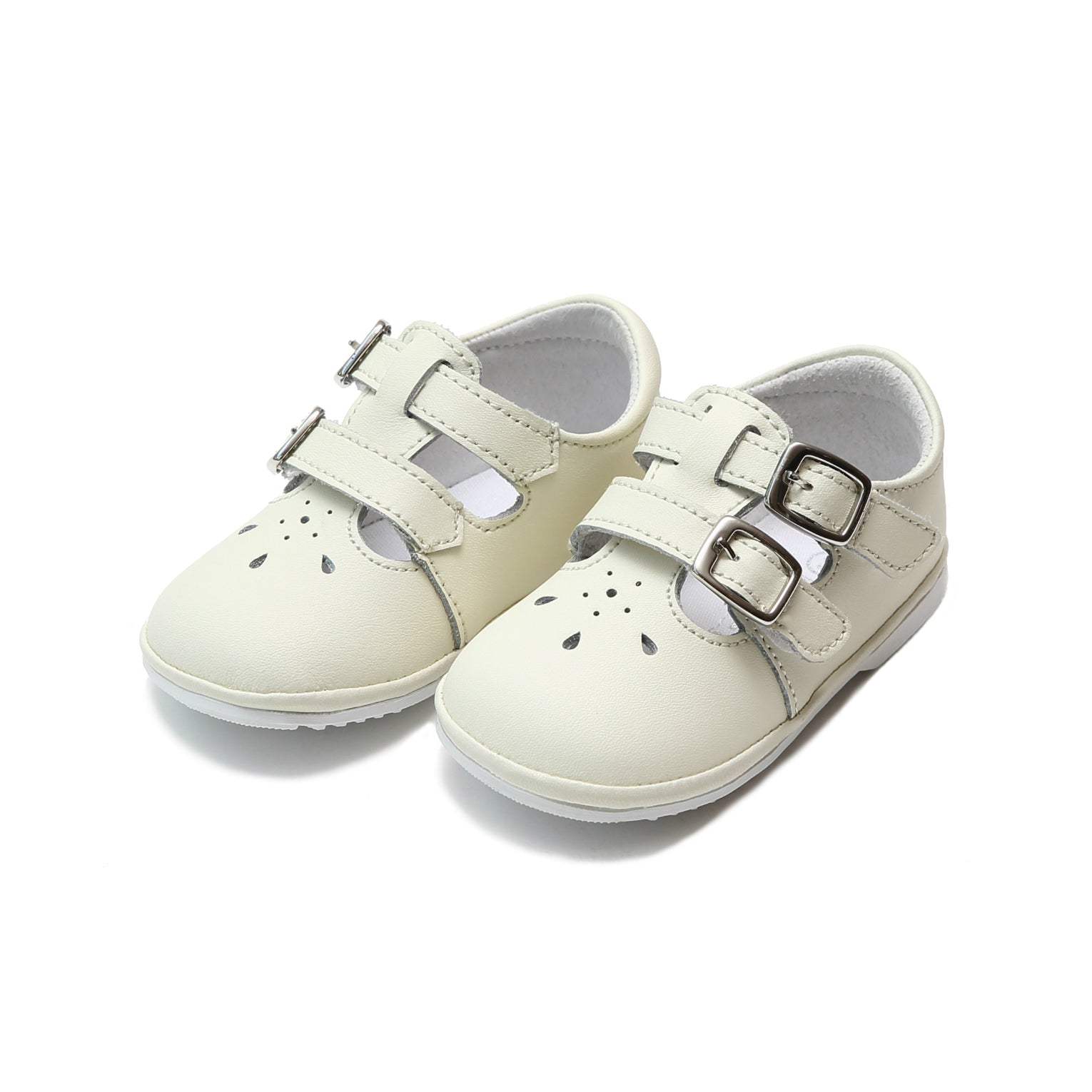 Hattie Double Buckle Leather Mary Jane (Baby)