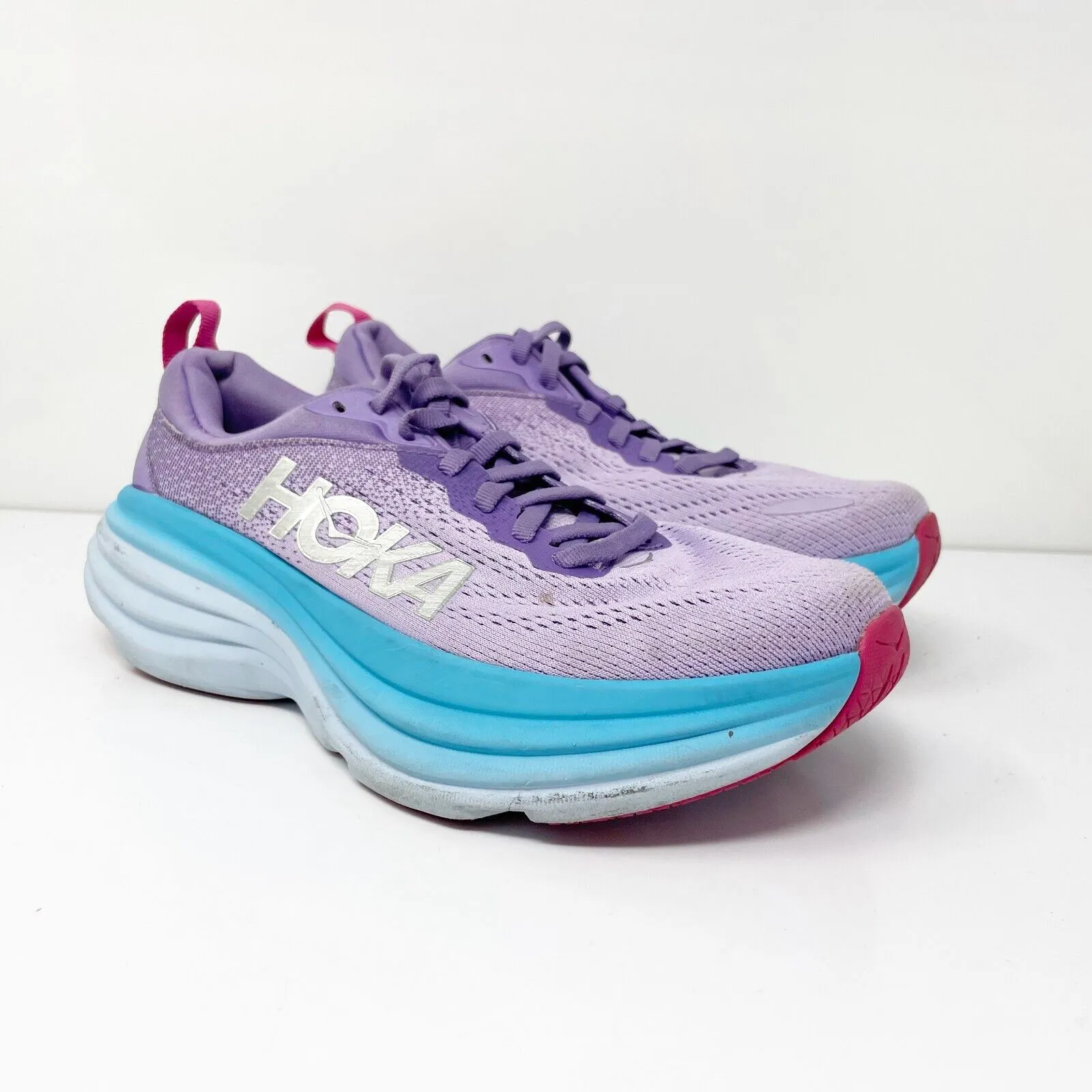 Hoka One One Womens Bondi 8 1127952 CVPL Purple Running Shoes Sneakers Size 6 B