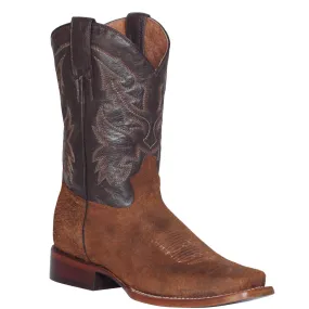 Honey Brown Square Toe Boots