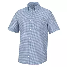 'Huk' Men's Tide Point Break Button Down - Minicheck Quiet Harbor