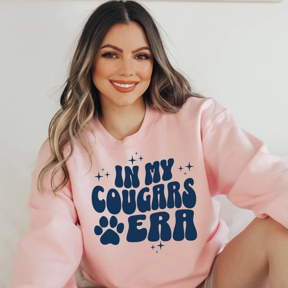 In My Cougars Era Sweatshirt- Hunt Club Elementary