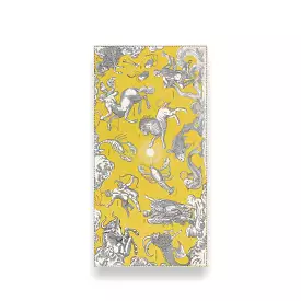 Inoui Editions Scarf 100 Cotton/Silk Astrologie yellow