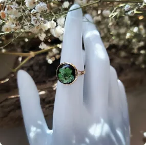 Island Girl Art - Preserved Flower Ring - Peridot