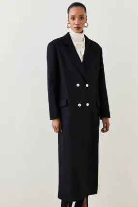 Italian Wool Maxi Oversized Coat | Karen Millen