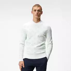 J. Lindeberg Gus Jacquard Sweater White Sphere Dot