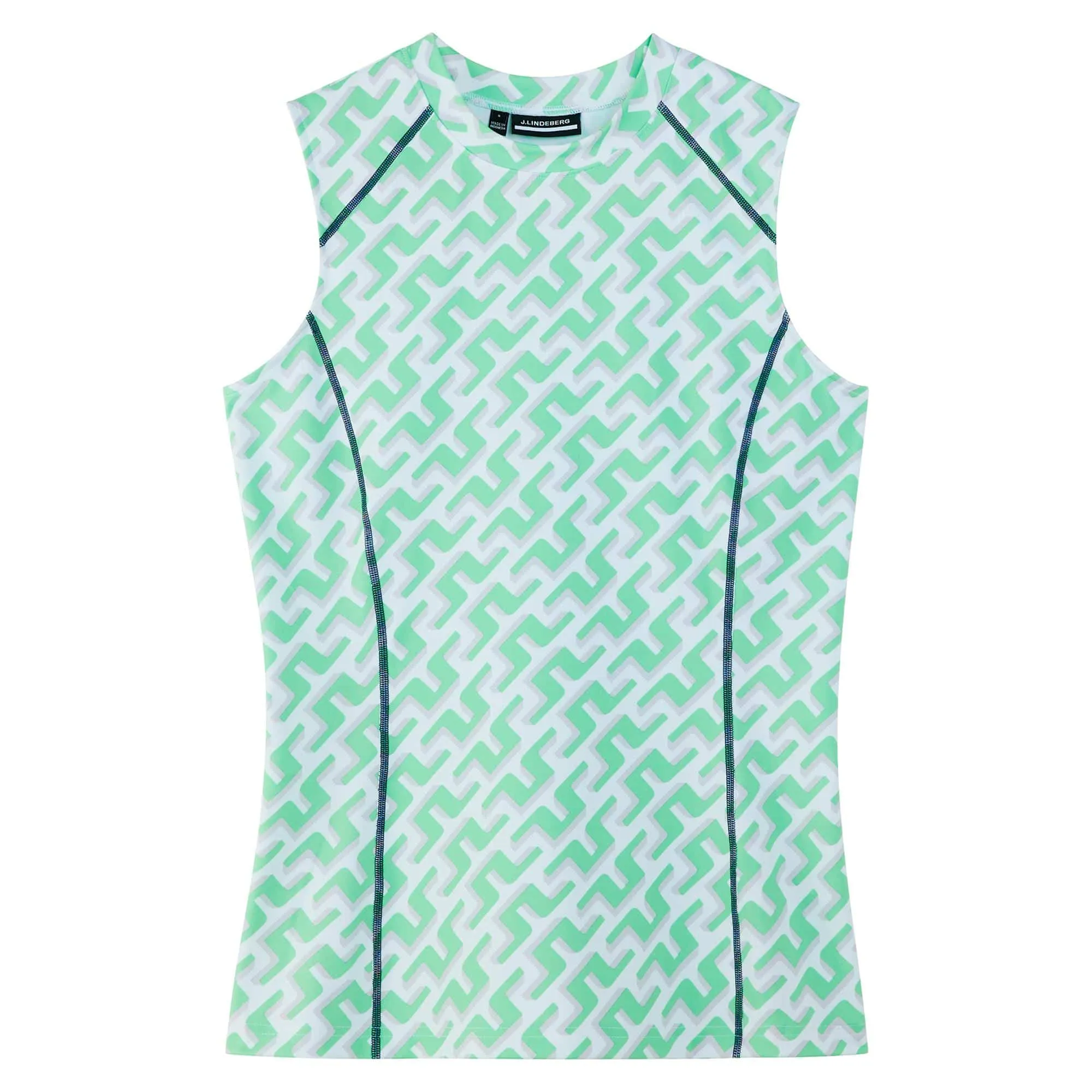 J Lindeberg Mona Sleeveless Ladies Golf Top Spring Bud 3D Bridge